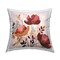 Bold Red Poppies Design by Lazar Studio Outdoor Printed Pillow